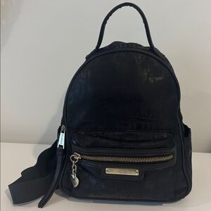 JUICY COUTURE Ransom Note mini backpack black adjustable straps zip pockets